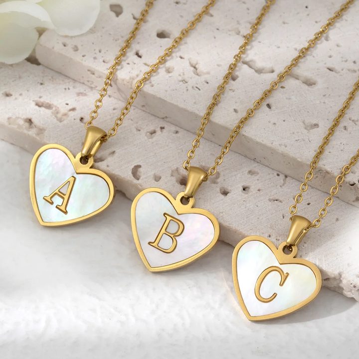 Heart Initial Necklace
