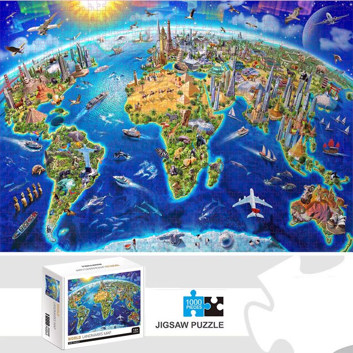 1000-Piece Landmarks Puzzle