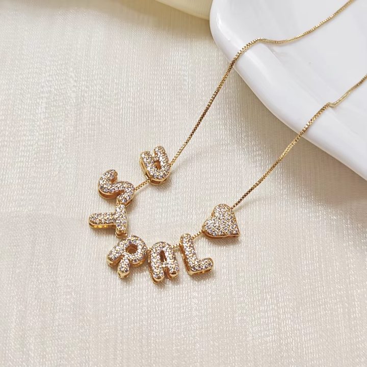 Bubble Name Necklace
