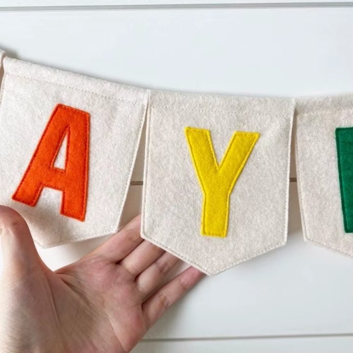 Personalised Felt Banner