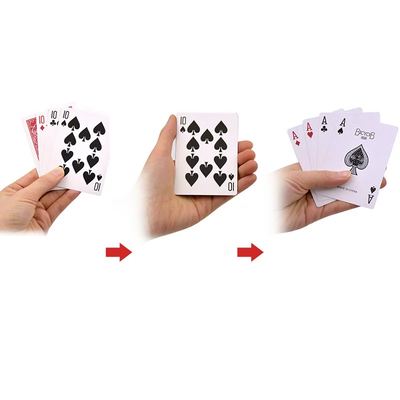Four-card colour change trick