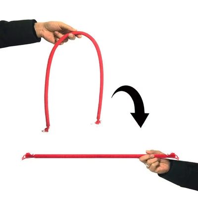 Soft-to-stiff magic rope