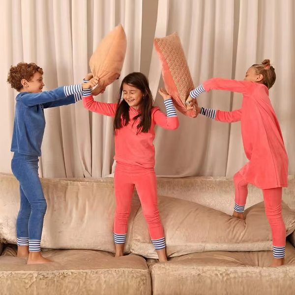 Blue & Pink Stripe Pyjamas