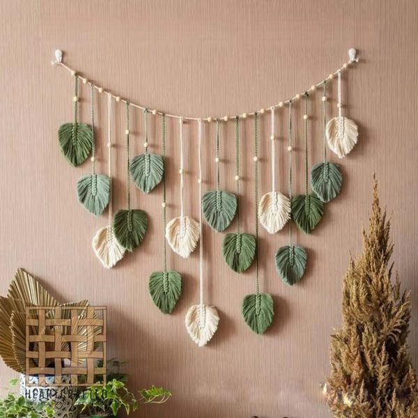 Boho Leaf Wall Hanging