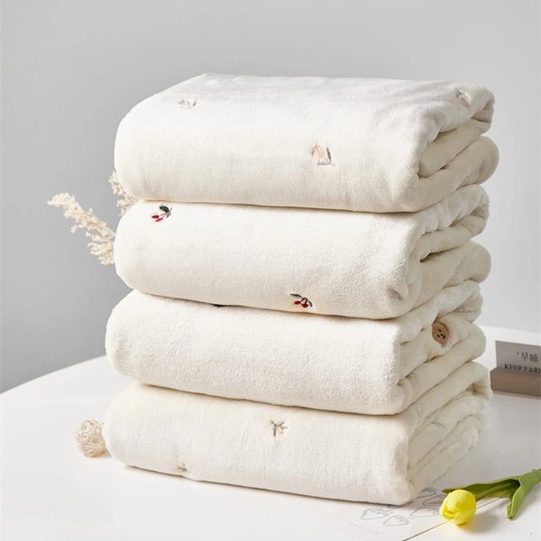 Embroidered Fleece Blanket