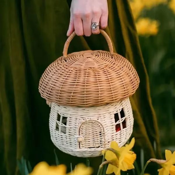 Rattan Mushroom Basket