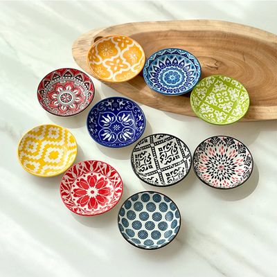 Hand-painted boho dishes