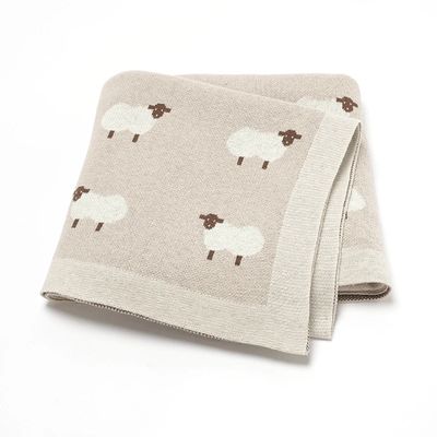 Knitted Lamb Blanket