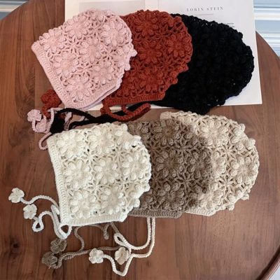 Crochet Flower Bonnet