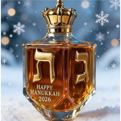 Dreidel Glass Decanter