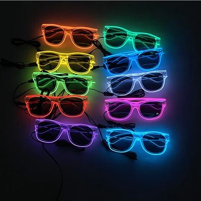 Light-up LED party glasses