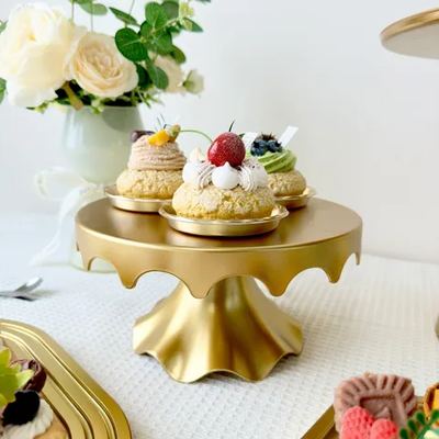 Gold cake & cupcake stand