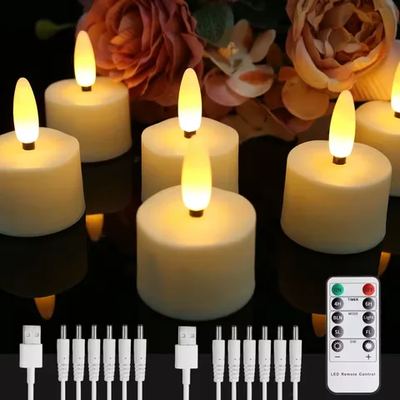 Rechargeable LED tea lights