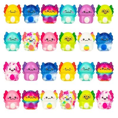 Animal doughnut squishy keychains