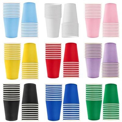 Blue & white paper cups