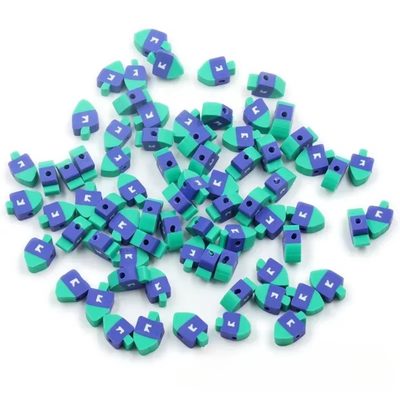 Dreidel Beads
