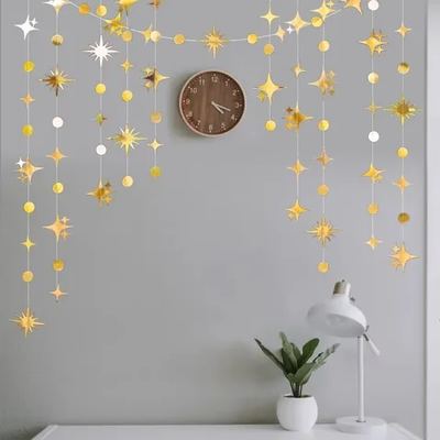Glitter star garland