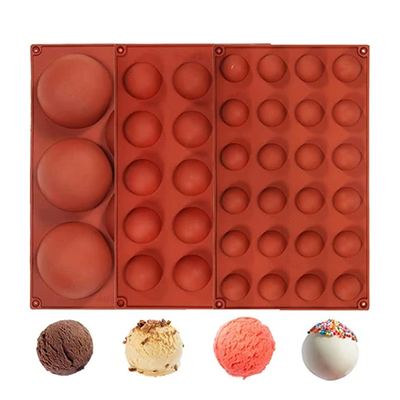 Half-sphere silicone mould
