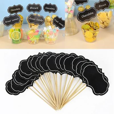 Mini blackboard food labels