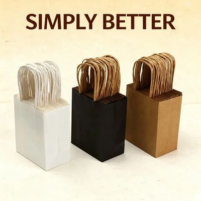 Mini kraft bags with handles