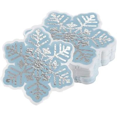 Snowflake napkins, silver & blue