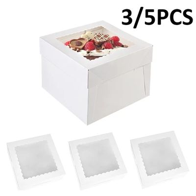 Window cake boxes