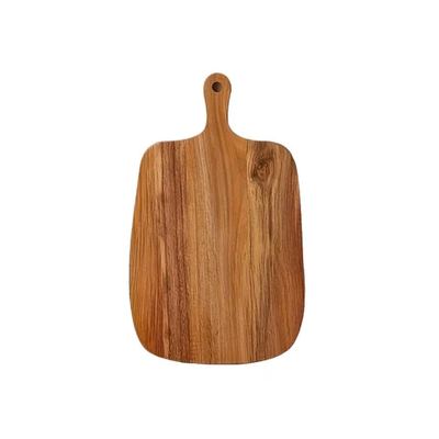 Wooden serving board with handle