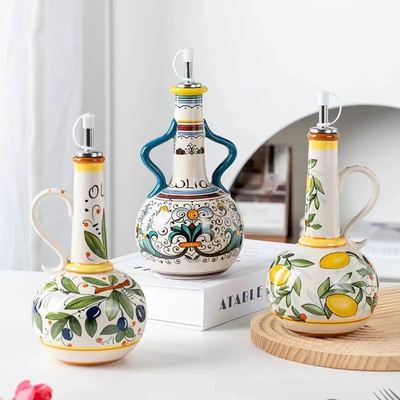 Ceramic Olive Oil Bottle