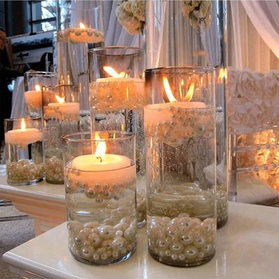 Clear Glass Pillar Holder