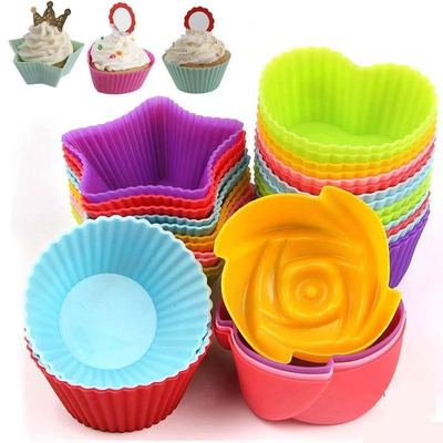 Colourful Silicone Baking Cups