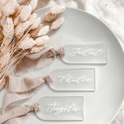 Frosted Acrylic Name Card Set