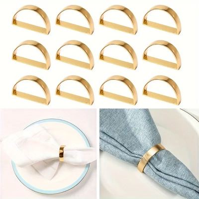 Gold Cast Napkin Rings