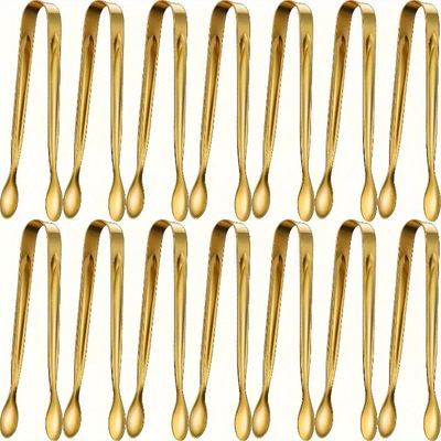 Gold Mini Serving Tongs