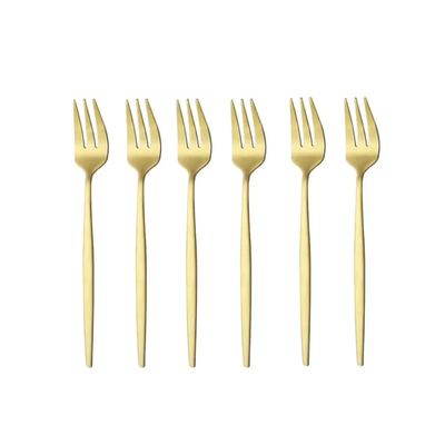Matte Silver Dessert Forks