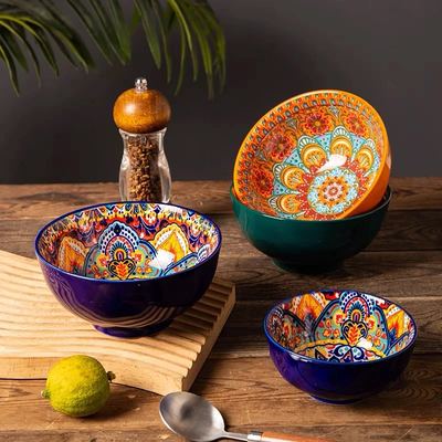 Retro Ceramic Topping Bowl