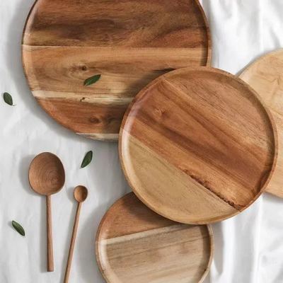 Round Wood Serving Platter