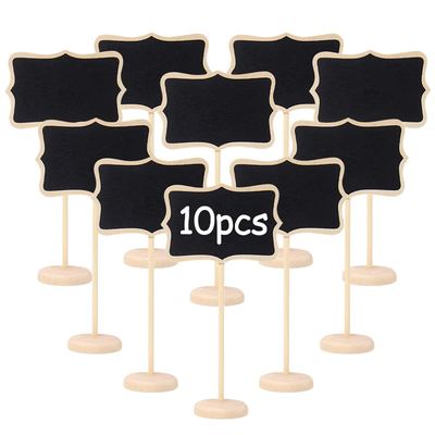 Wooden Chalkboard Food Labels