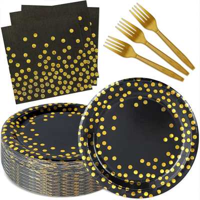 Black & Gold Tableware