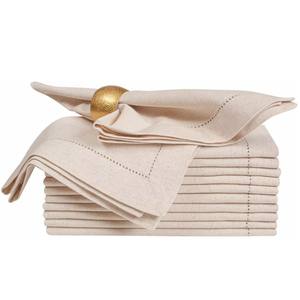 Hemstitched Linen Napkins