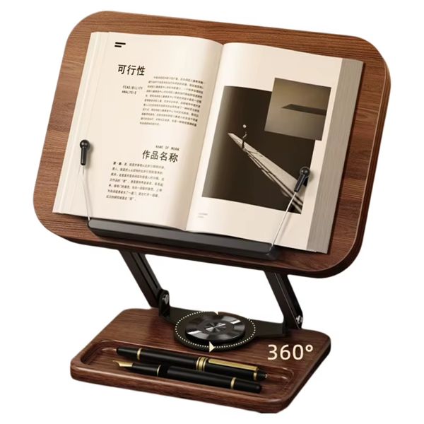Wooden Rotating Reading Stand