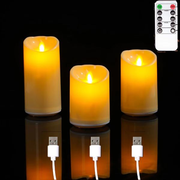 Flameless Flickering Candles