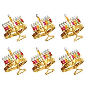 Menorah Napkin Rings