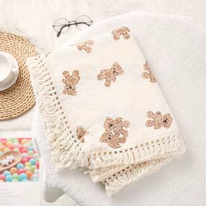 Bear Muslin Blanket