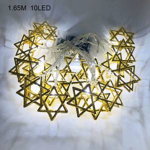 Warm Star of David Lights