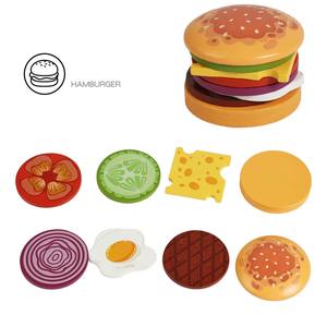 Wooden Burger Stack